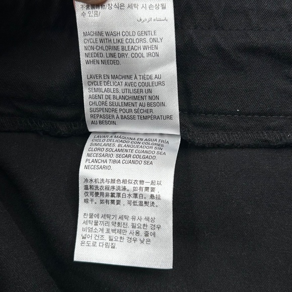 Alfani Women's Black Ankle Pants Trousers with Contrast White Piping Size 10 - Picture 8 of 13